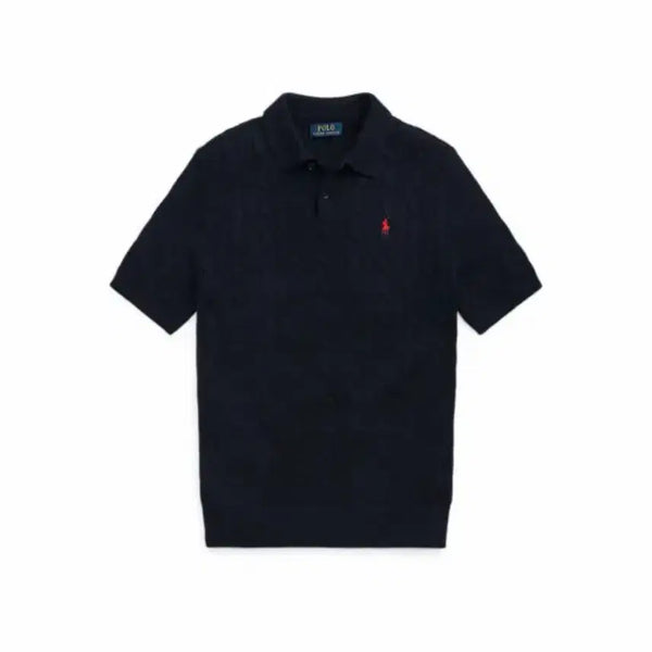[BUNJANG] Polo Cable Knit Short Sleeve Navy XL / 폴로/ 케이블 니트 반팔 네이비/ XL