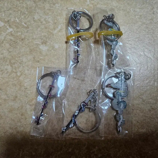 [BUNJANG] Demon Slayer Sword Figure Keychain / 귀멸의칼날 검 칼 피규어 키링