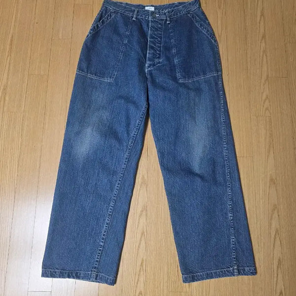 [BUNJANG] CIOTA Denim Baker Pants Medium Dark Blue Size 5 / 시오타 데님 베이커 팬츠 미디엄 다크 블루 데미지 5 사이즈
