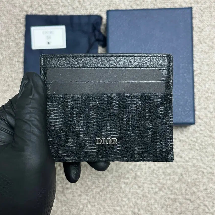 [BUNJANG] Dior Oblique Card Holder Black / [25년식/풀구성] 디올 오블리크 카드지갑