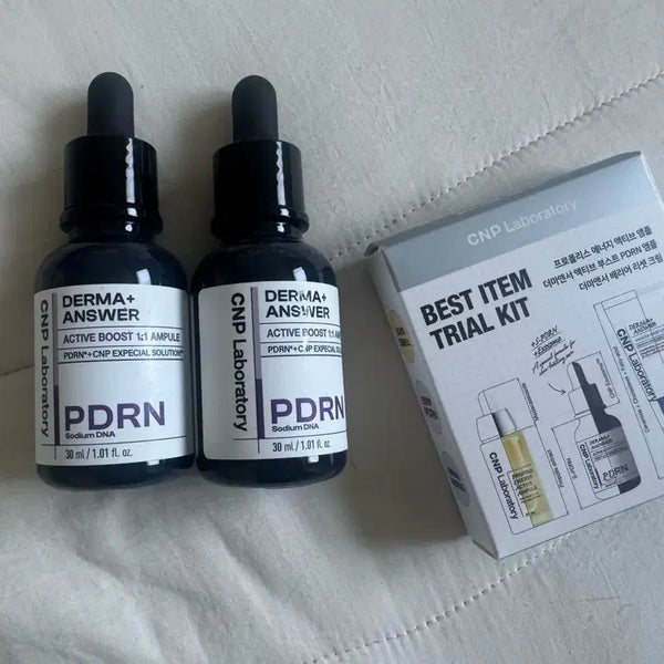 [BUNJANG] CNP Thema & Answer Active Boost PDRN Ampoule 30ml Double Set / 세제품)차앤박 더마앤서 액티브 부스트 PDRN 앰플 30ml 더블기획