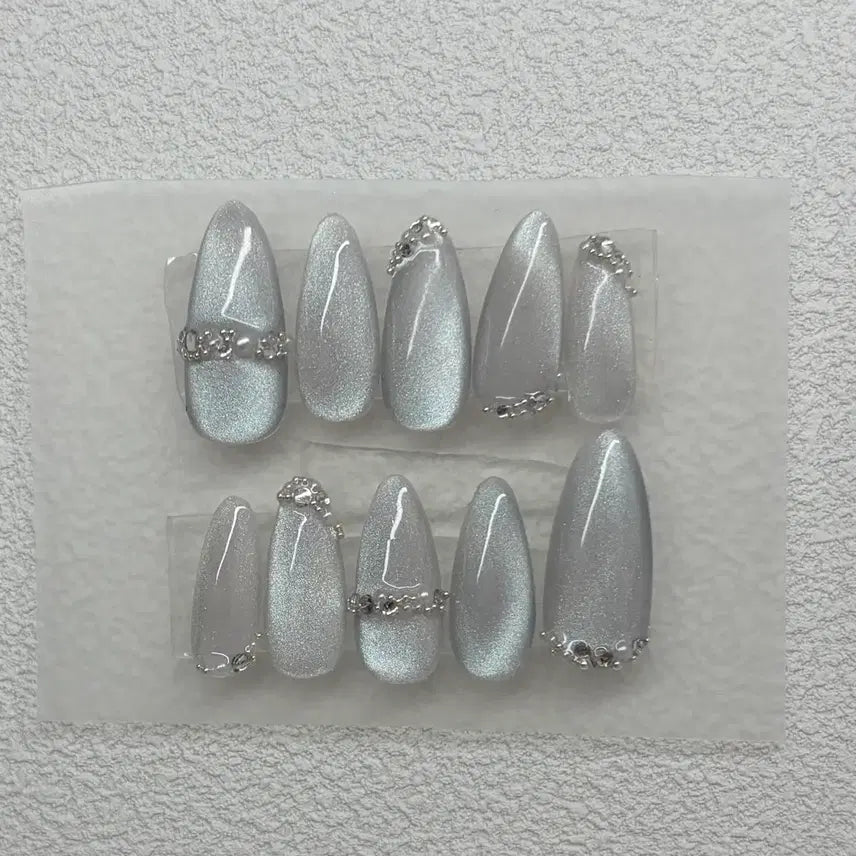 [BUNJANG] Magnetic Gel Handmade Nail Tips / 자석젤 수제 네일팁