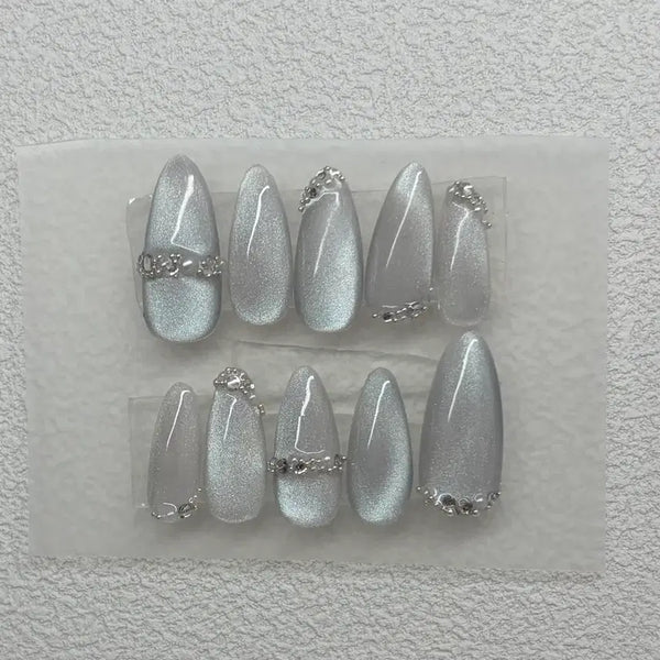 [BUNJANG] Magnetic Gel Handmade Nail Tips / 자석젤 수제 네일팁