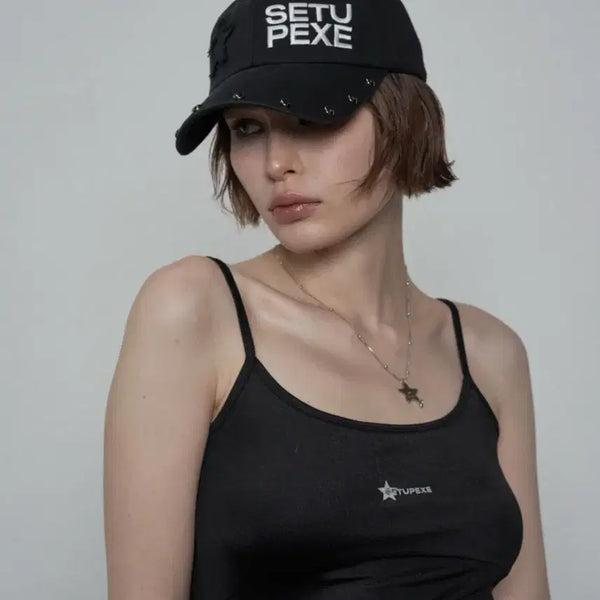 [BUNJANG] STUDEX STUDDED LOGO BALL CAP / 셋업이엑스이 STUDDED LOGO BALL CAP 볼캡 모자