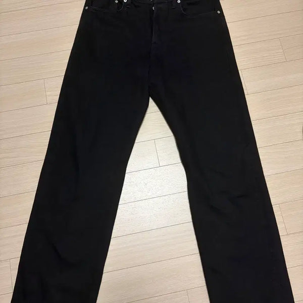 [BUNJANG] Woodb Selvage Regular Black Denim (Size 3) / [3] 우드비 셀비지 레귤러 블랙 데님