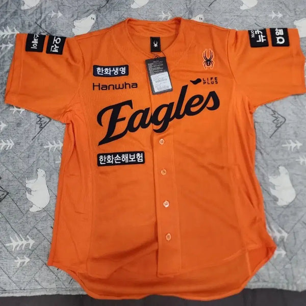 [BUNJANG] Hanwha Eagles 2025 Authentic V1 Spider Jersey (No Name) Size L (100) / 한화이글스 25년어센틱v1 스파이더정품  노마킹 주니폼 L(100)