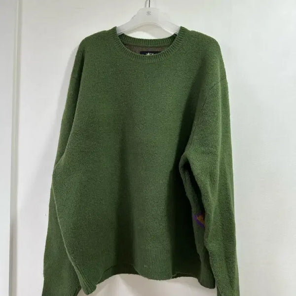 [BUNJANG] Stussy Paisley Sweater Green / 스투시 페이즐리 스웨터 그린 [ 최종가 15만원]