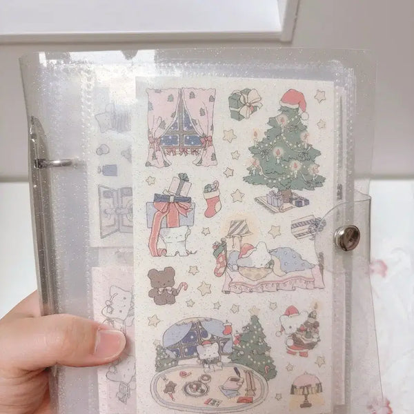 [BUNJANG] Sosohihy Iosutudio Yulbamgom Popo Sticker Binder Bundle Set / 소소히히 아이오스튜디오 율밤곰 포포님 인기작가님 스티커 바인더 일괄