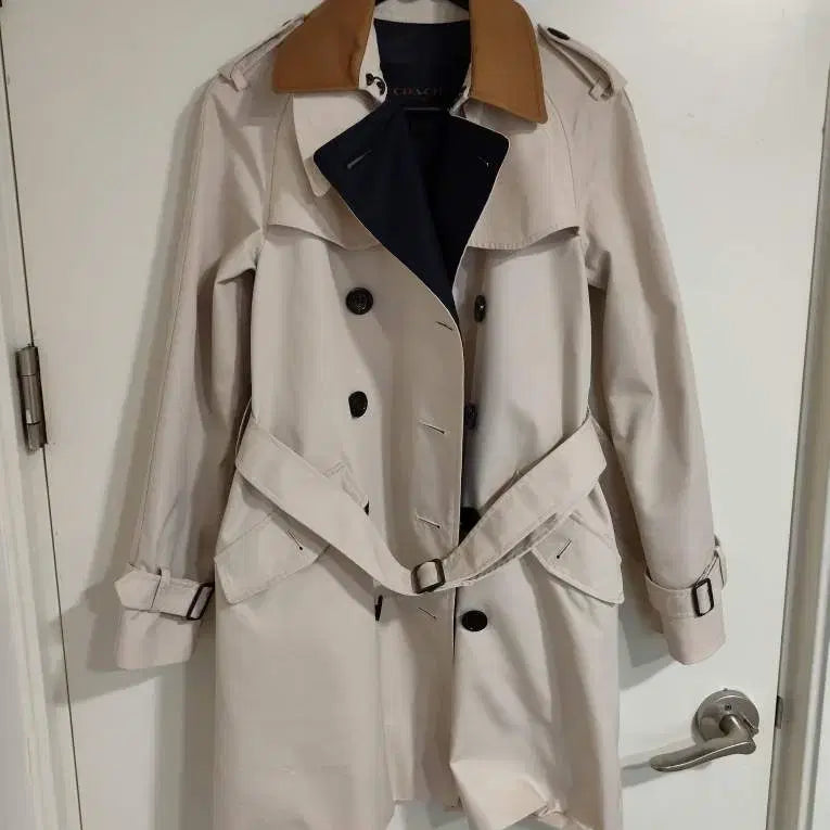 [BUNJANG] Coach Belted Trench Coat Beige / 55~66 코치 벨티드 트렌치코트 베이지