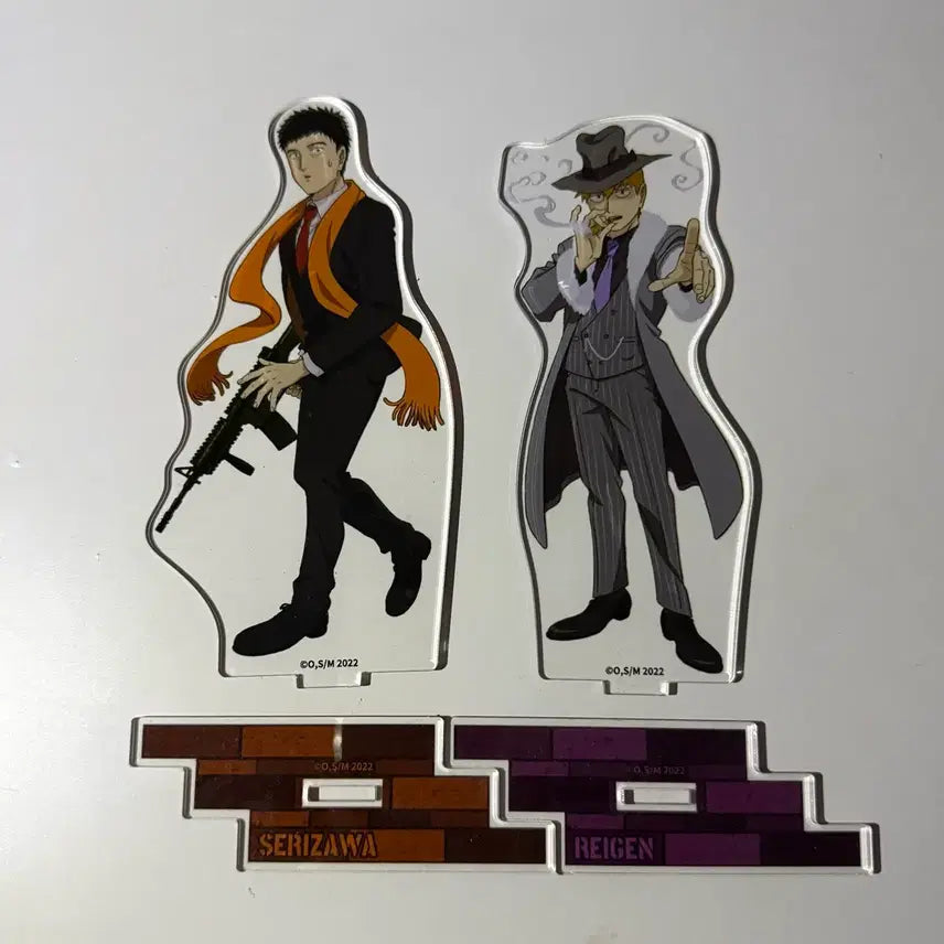[BUNJANG] Mob Psycho 100 Shizuo & Reigen Mafia Acrylic Standee Bundle Set / 마피아 세리자와, 레이겐 아크릴 일괄판매