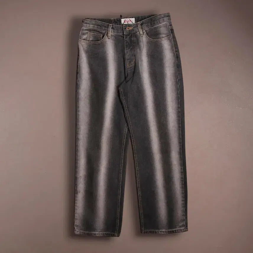 [BUNJANG] RUNWAY Washed Wide Denim Pants / RUNWAY 워싱 와이드 데님팬츠 A1078