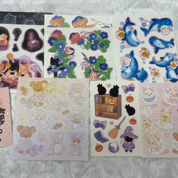 [BUNJANG] Yulbamgom Sticker 10 Types Set / 율밤곰 스티커 10종 세트 5