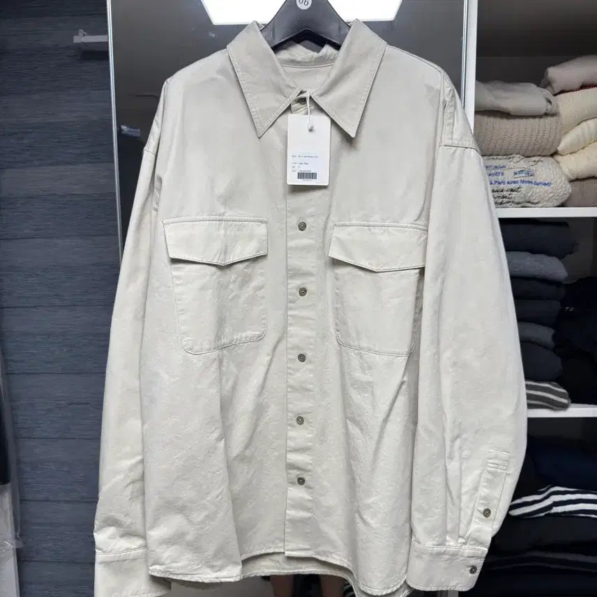 [BUNJANG] J.rium Rio Lyocell Washed Shirt Light Beige L / [새상품] 제이리움 리오 리오셀 워시드 셔츠 라이트베이지 L