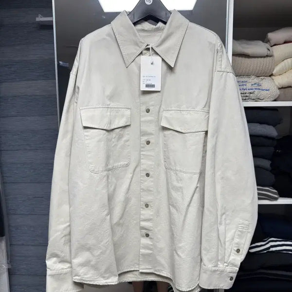 [BUNJANG] J.rium Rio Lyocell Washed Shirt Light Beige L / [새상품] 제이리움 리오 리오셀 워시드 셔츠 라이트베이지 L