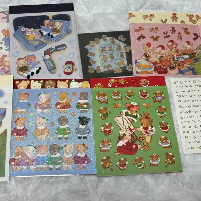 [BUNJANG] Yulbamgom Sticker Set (10 Types) / 율밤곰 스티커 10종 세트 6