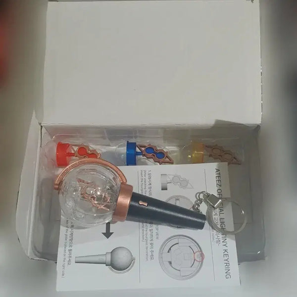 [BUNJANG] Ateez Lightiny Ver.1 Light Stick Keyring / 에이티즈 라이티니1 키링 응원봉 ver.1 ateez lightiny keyring ver.1