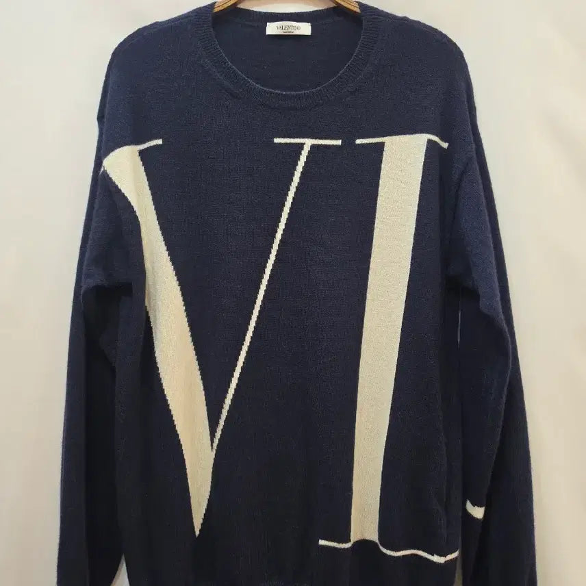 [BUNJANG] Valentino Cashmere Blend Big Logo Knit / (정품)발렌티노 캐시미어 혼방 빅로고 니트