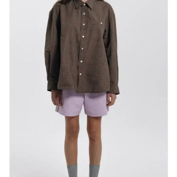 [BUNJANG] Haig A Routine Shirt (Brown) / 헤이그 a routine shirt (brown)