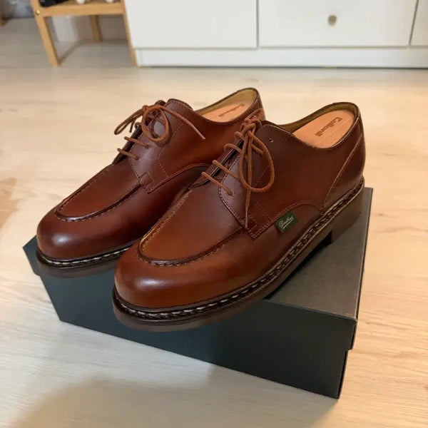 [BUNJANG] Paraboot Chambord Maroon Leather Shoes / 파라부트 샴보드 마룬 270