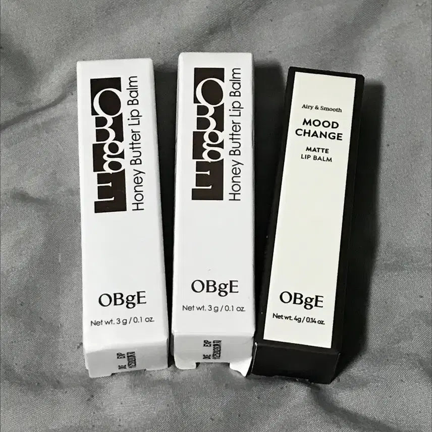 [BUNJANG] OBgE Matte Lip Balm Bundle Set / OBgE 오브제 허니버터립밤, 매트립밤 일괄