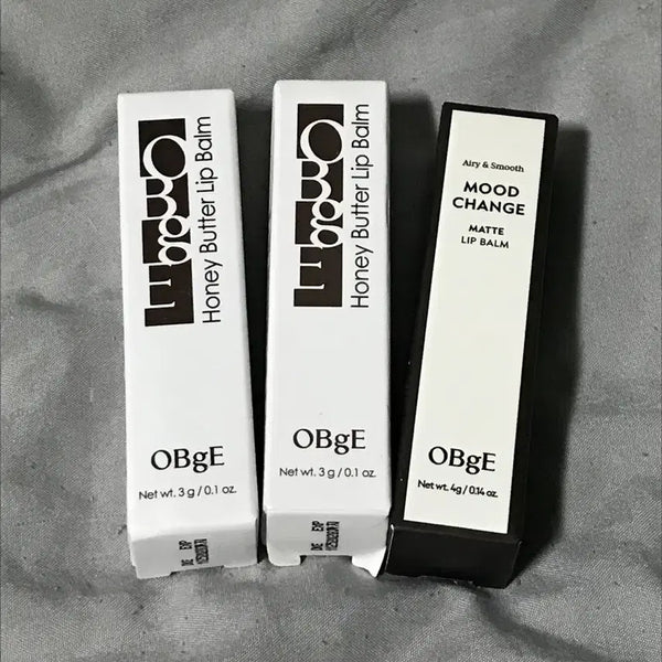 [BUNJANG] OBgE Matte Lip Balm Bundle Set / OBgE 오브제 허니버터립밤, 매트립밤 일괄