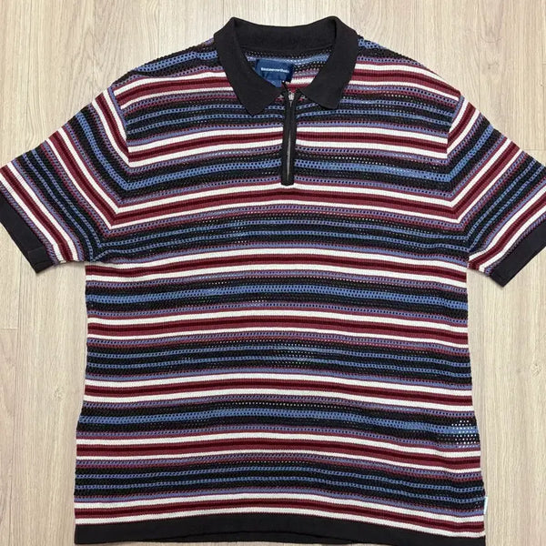 [BUNJANG] Thisisneverthat Stripe Knit Red / 디스이즈네버댓 스트라이프 니트 레드 L사이즈