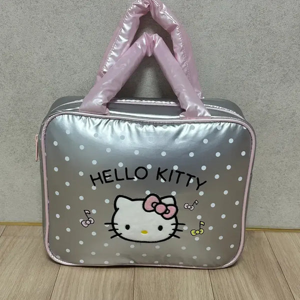 [BUNJANG] Hello Kitty Shoulder Bag Pouch Silver Pink / [새상품] 헬로키티 숄더백 실버 파우치 가방 핑크