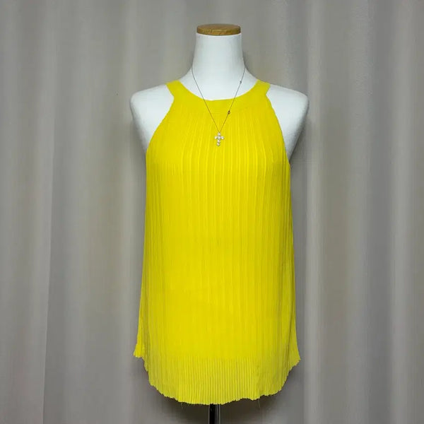[BUNJANG] Massimo Dutti Sleeveless Pleated Turtle Neck Blouse / 새상품급)1회착용.마시모두띠.블라우스.터틀넥.플리츠.나시.신축성좋음.데일리룩.바캉스룩.휴가룩.섹시.여성블라우스