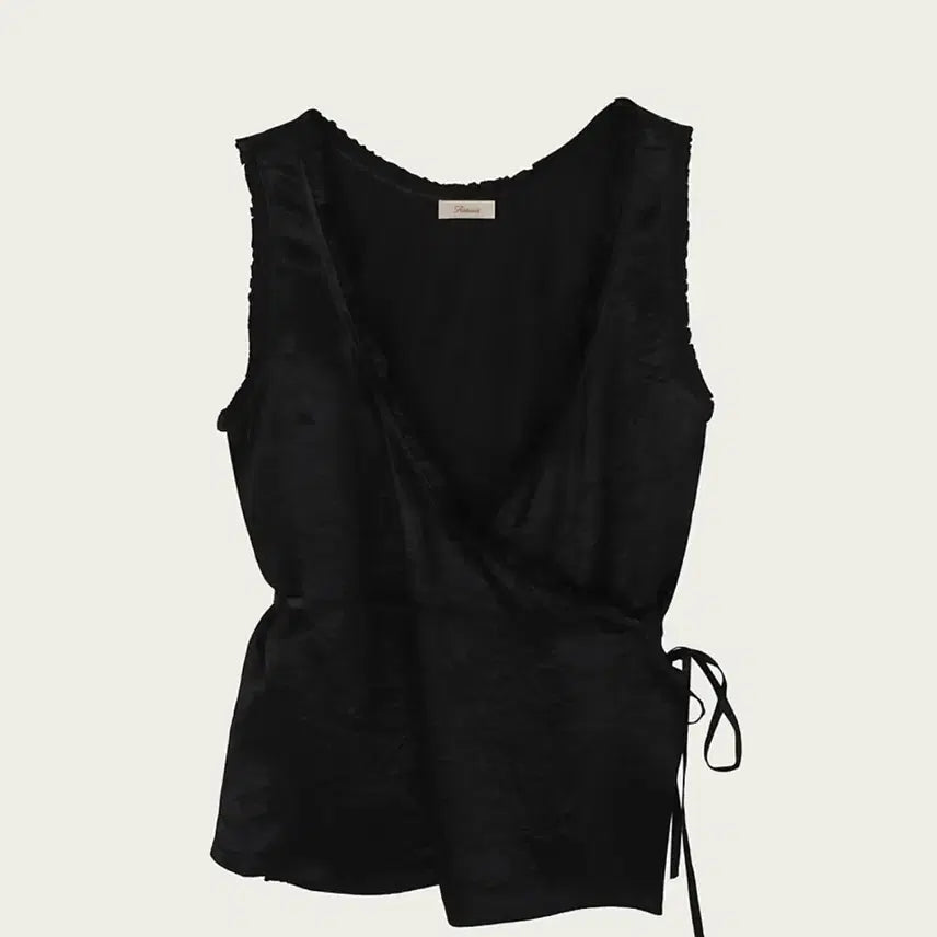[BUNJANG] Ribbon Light Tipi Shirring Blouse Sleeveless Top / 새상품 상태) 리본빛 티피 셔링 블라우스 슬리브리스 민소매 나시