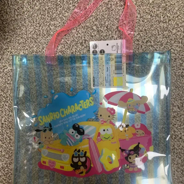 [BUNJANG] Sanrio Characters Tanning Summer PVC Bag / 일본 정품 산리오 캐릭터즈 태닝 썸머 pvc백 (새상품)
