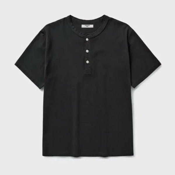 [BUNJANG] Unionblue Henry Neck Graphite T-Shirt L / 유니온블루 / 크래프트 헨리넥 그래파이트 / L