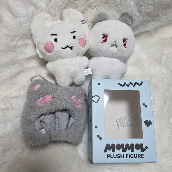 [BUNJANG] PLAVE Mmm'mimu Mmo Plush Doll + Wolf Hat Bundle Set / 풀레이브 므메미무 므모 인형 + 늑대모자 + 긍개 인형