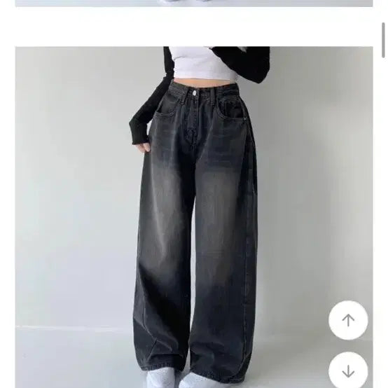 [BUNJANG] Black Denim Jeans / 흑청바지