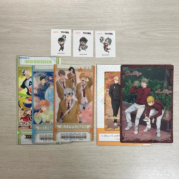 [BUNJANG] Haikyu!! Stickers Clear Cards Bundle Set / 하이큐!! 띠부씰 클리어 카드 일괄