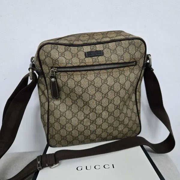 [BUNJANG] Gucci Signature Messenger Bag / [보증서 정품] 구찌 시그니처 메신저백