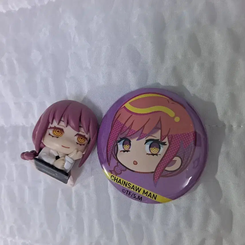 [BUNJANG] Chainsaw Man Makima Onemutan Can Badge Bundle Set / 체인소맨 마키마 오네무탄