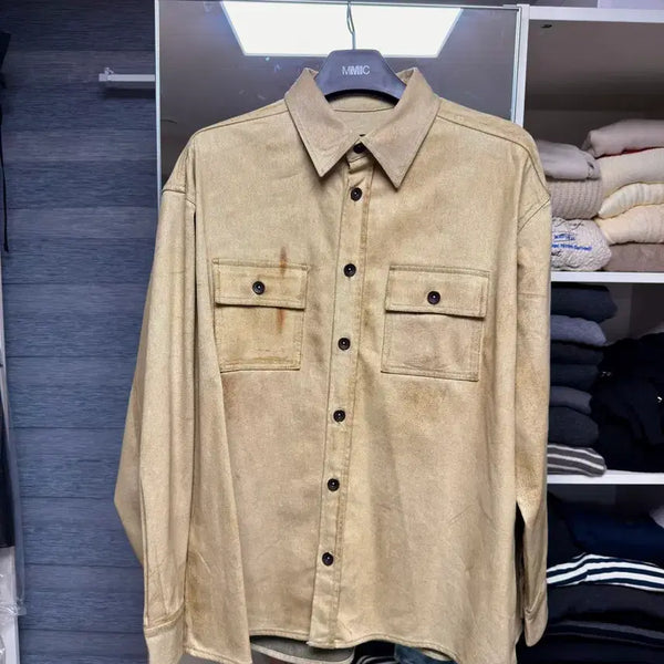 [BUNJANG] The Ballon Oversized MILLER SHIRT Olive L / [새상품] 더발론 오버사이즈 MILLER SHIRT_올리브 L