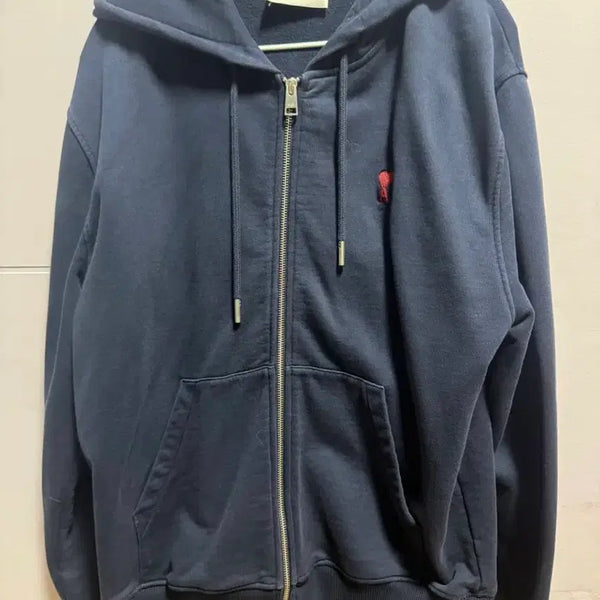 [BUNJANG] AMI Paris Navy Hoodie Zip-Up M / 아미 후드집업 네이비 m 판매합니다