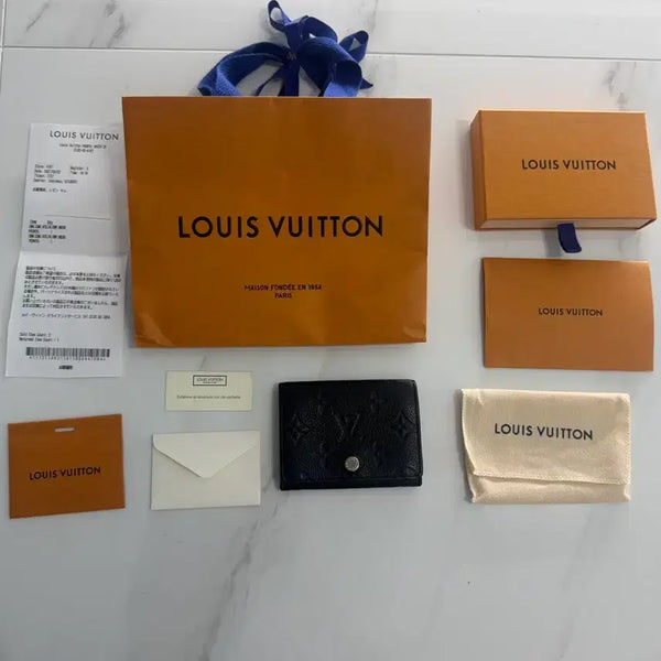 [BUNJANG] Louis Vuitton Empreinte Card Holder Full Set / (상태극상)루이비통 앙프렝뜨 카드지갑 풀구성