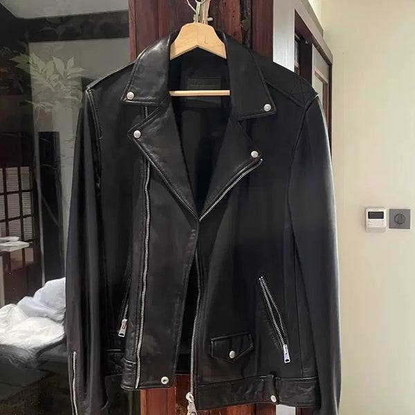 [BUNJANG] AllSaints Black Leather Rider Jacket Size S / ALLSAINTS 올세인츠 블랙 레더 라이더 자켓 S