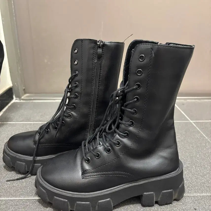 [BUNJANG] Black Walker Boots / 5cm 검정 워커 판매