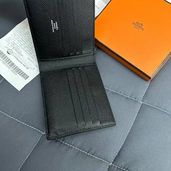 [BUNJANG] Hermes Citizen Twill Silk'In Wallet Black / 에르메스 시티즌 트윌 실크인 반지갑 블랙 단품