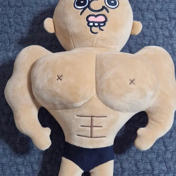 [BUNJANG] Muscle Plushie (Tanning Version) Doll / 근육 빵빵이(태닝) 인형