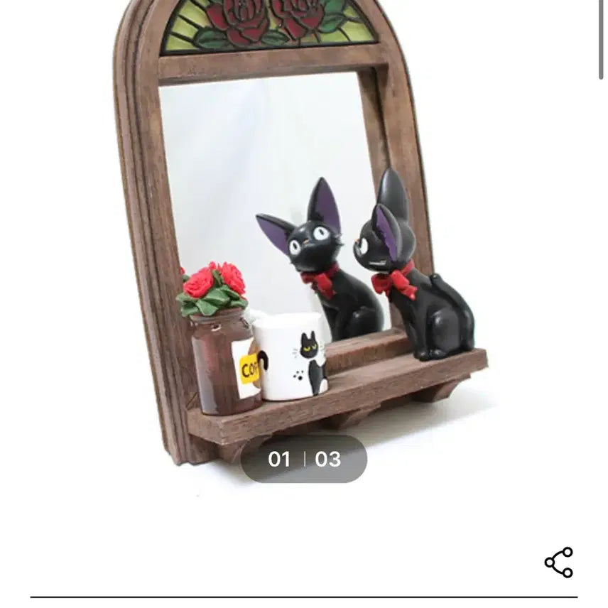 [BUNJANG] Kiki's Delivery Service Desk Mirror / 마녀배달부 키키 탁상거울