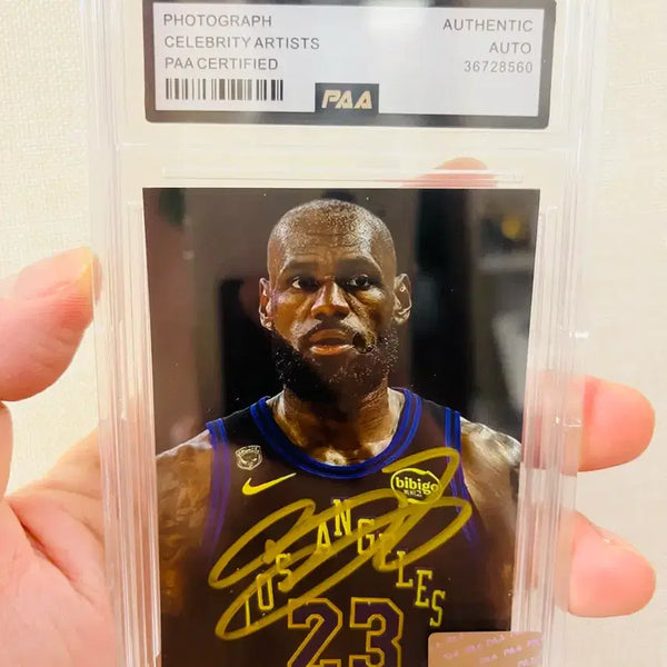 [BUNJANG] LeBron James Autographed Photocard with PAA Certified Case / 르브론 제임스 친필 싸인 포토카드 | PAA 인증 케이스 포함 | 소장용 최상급
