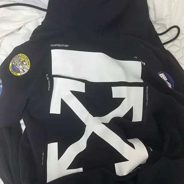 [BUNJANG] Off-White Hooded Zip-Up Jacket / 오프화이트 후드집업