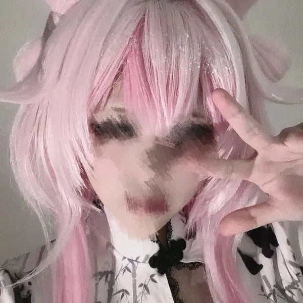 [BUNJANG] Honkai: Star Rail March 7th Cosplay Set with Wig / 급전) 삼칠이 코스 가발 march7th 붕스 붕괴스타레일