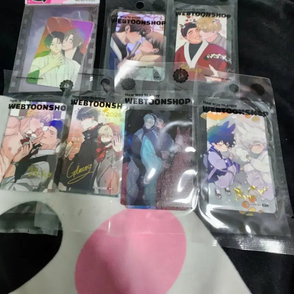 [BUNJANG] Webtoon Shop Photocard Bundle Set 7 Types Sealed / 웹툰샵 포토카드 굿즈 7종 미개봉 일괄