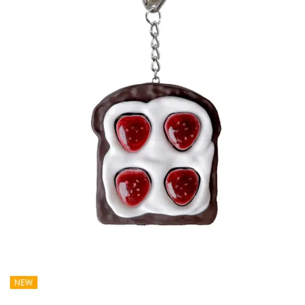 [BUNJANG] ONKY Berry Toast Clicker Keychain / 온키 베리 토스트 클리커 키링