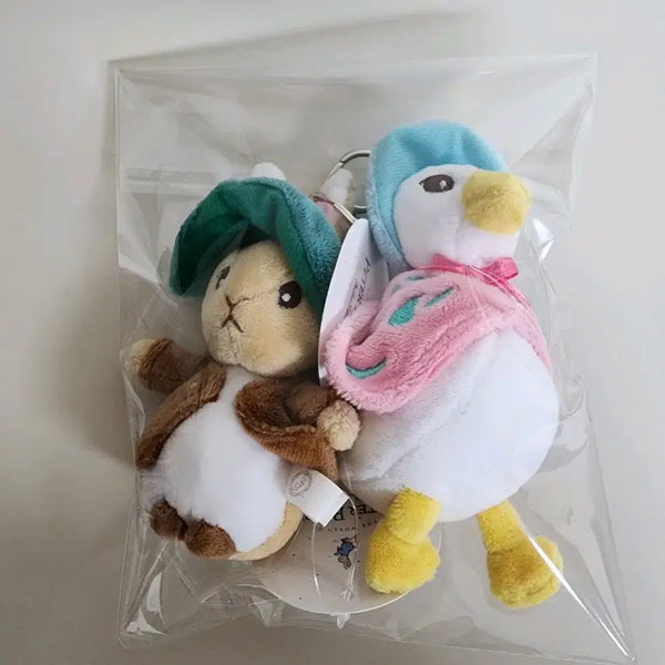 [BUNJANG] Peter Rabbit Benjamin Bunny & Mrs. Tiggy-Winkle Plush Keychain Bundle Set / 일괄) 정품 피터래빗 벤자민 퍼들덕 인형 키링